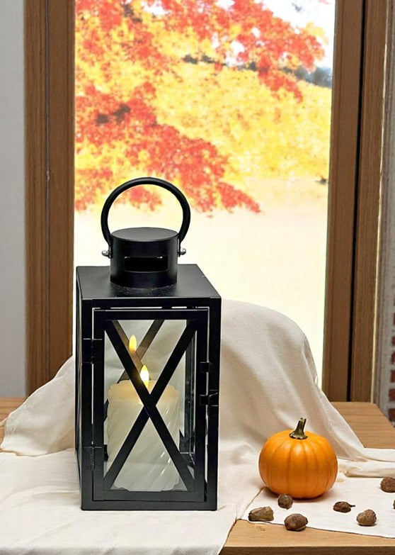 Laterne aus Metall antrazhit Farol