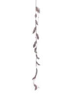 Girlande mit 12 Federn und 
Perlenkette Länge 125cm
Farbe: Rosa