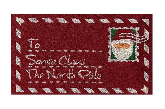 Fussmatte mit Santa Design rot Grösse 75x50cm