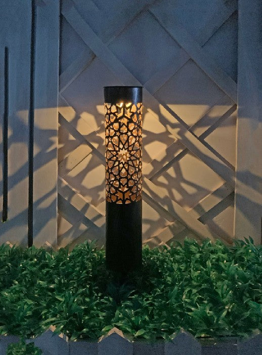 LED Solar Leuchte mit Sternen Design