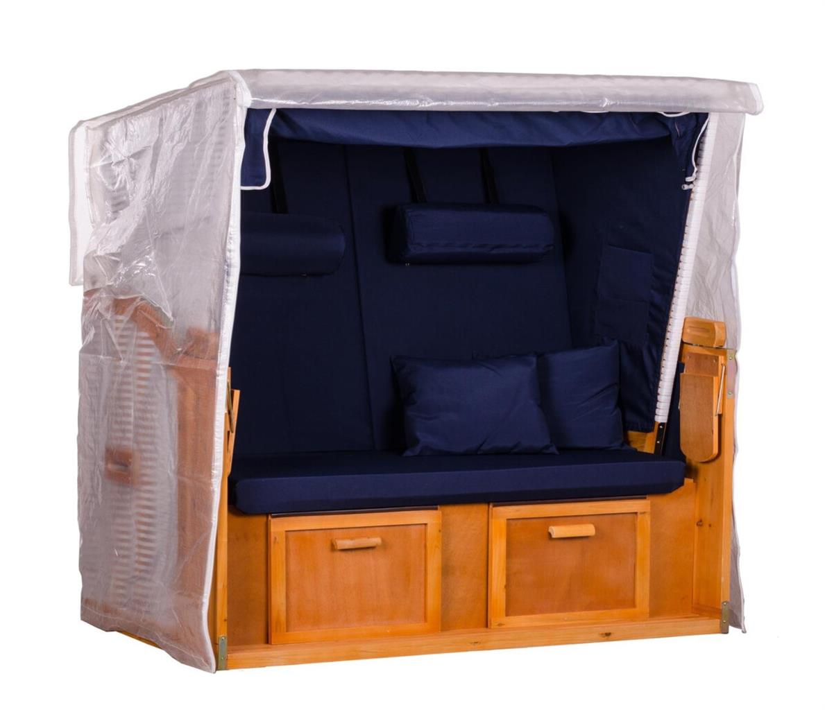 Strandkorb Hülle - Transparent - PVC Grösse XXL