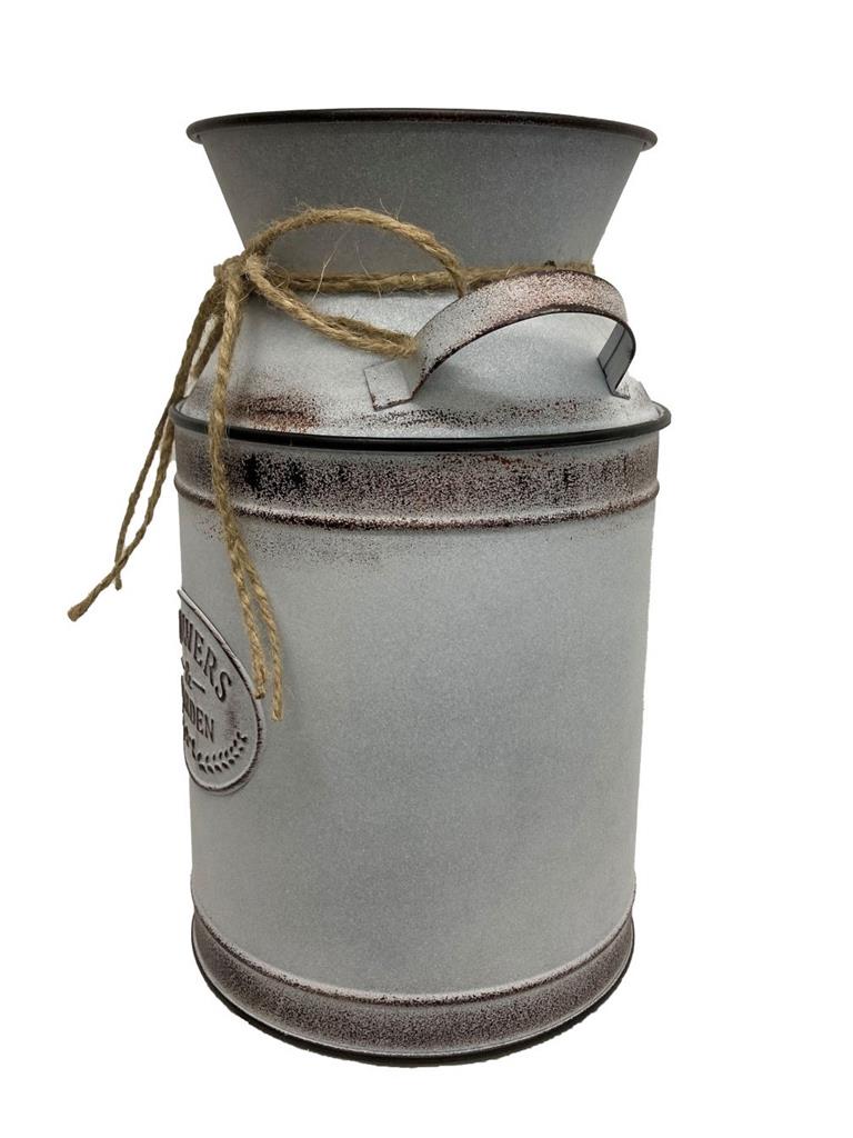 Übertopf aus Metall als Milchkanne H26.5cm