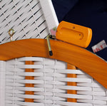 Strandkorb "Ostsee" kariert blau/weiss