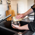 Spülschwämme Luffa 7er Set aus 100% natürlichem Luftschwamm und Baumwolle