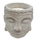 Citronella Kerze Buddha Kopf 
Material Zement
Grösse 13.5x13.5x13cm