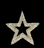 LED Stern weiss Outdoor aus Metall mit 400 LED Micro Light Grösse 8x38x38cm