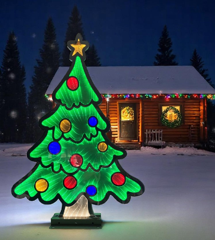 LED Figur Weihnachtsbaum mit Infinity Effekt Outdoor