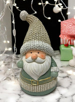 Deko Figur Santa grün aus Polyresin