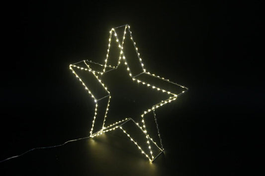LED Stern Outdoor aus Metall 
mit 180 LED Microlight 
D38cm