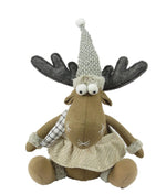 Deko Rentier Mädchen sitzend
Farbe: Braun / Grau