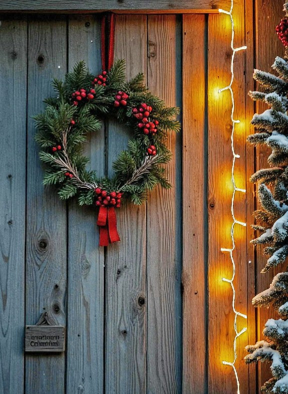 LED Outdoor Lichterkette 100 LED warm weisses Licht Länge 7.5m