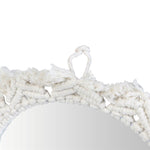 Specchio da parete sun con bordo in corda di cotone