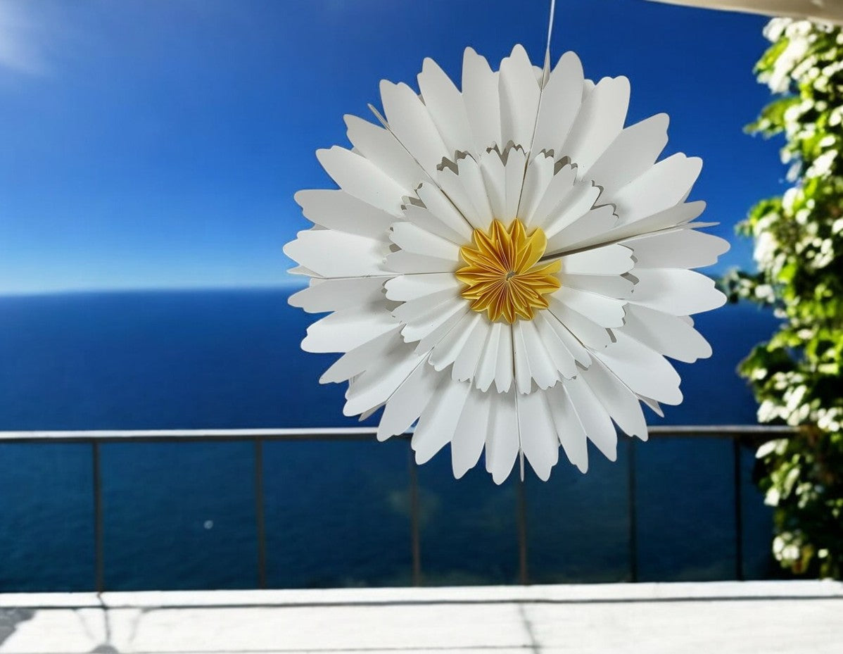 Deko Blume FSC Papier 
D:30x30cm T:7cm
