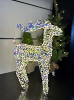 LED Rentier Candy Outdoor aus Metall mit 720 Micro LED Farbige PET Streifen