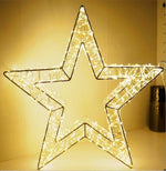 LED Stern Outdoor aus Metall 
mit 960 LED und 3D Optik 
L8cm x B38cm x H36.5cm