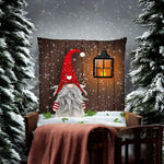 LED Kissen mit Reisverschluss 
und 1 LED 
Motiv: Wichtel und Laterne 
Grösse: 40cmx40cm