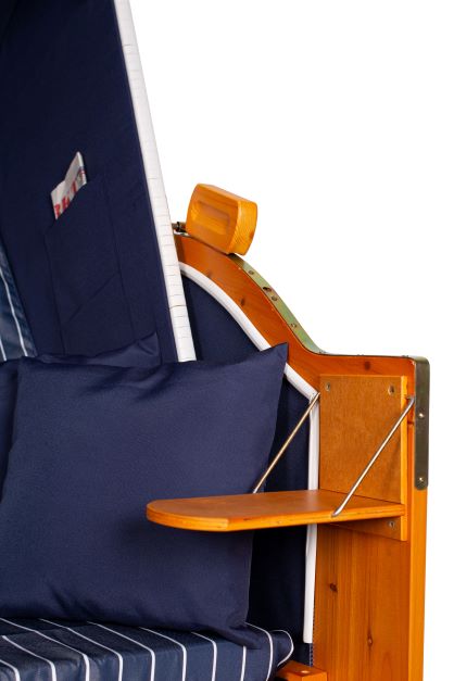 Strandkorb "Ostsee" gestreift royal blau