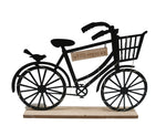 LED Fahrrad aus Metall 
auf Holzsockel H:24cm
mit 13 LED
Farbe: Schwarz