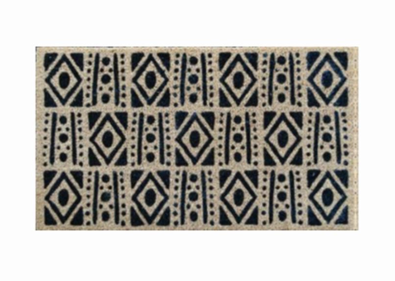 Fussmatte Home braun Ethno Muster Grösse 75x50cm