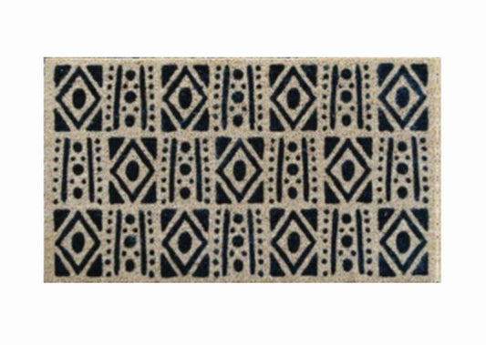 Fussmatte Home braun Ethno Muster Grösse 75x50cm