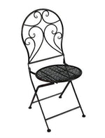 Bistro Set aus Metall Gartentisch und 2 Stühle Farbe: Anthrazit