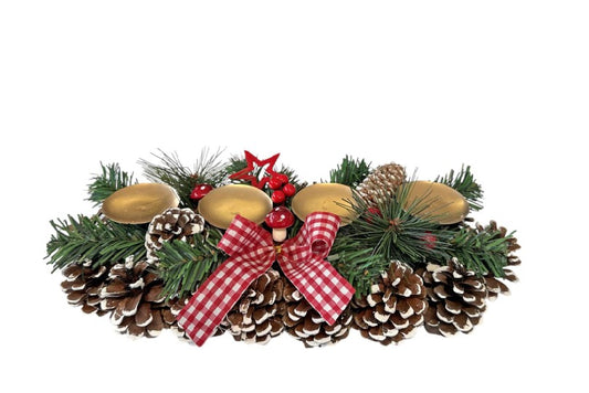 Kerzenhalter Advent dekoriert Grösse 35cm x15x10cm