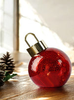 LED Glas Kugel rot zum Auftstellen Kugel D:12cm
