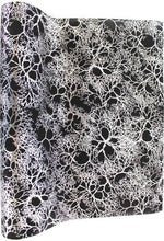 Dekostoff "imitiertes"Leinengewebe 
schwarz 36cm x 300cm gerollt und 
geschnitten