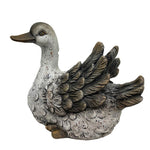 Deko Ente grau 
aus Terracotta H 23.5cm