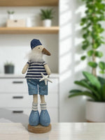 Deko Möwe aus Stoff stehend H:32cm
Design: Beach
Farbe: Blau
L:10cm B:8.5cm H:32cm