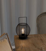 LED Laterne 
aus Metall schwarz
H22.5cm