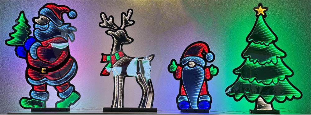 LED Infinity Weihnachtsmann Outdoor