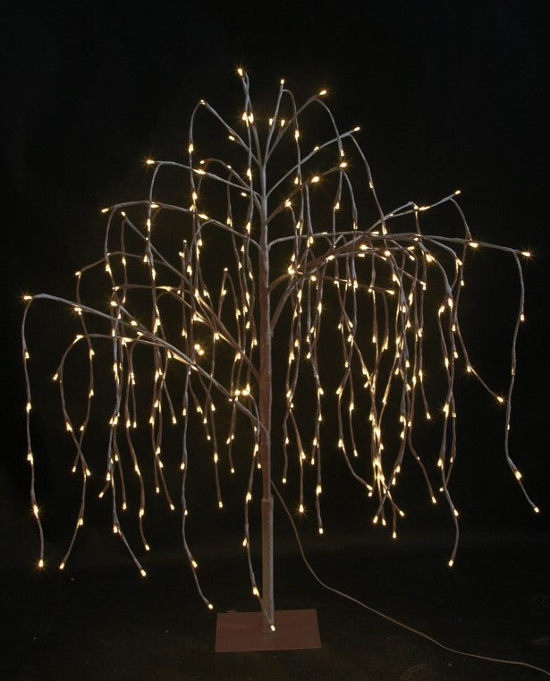 LED Weidenbaum Outdoor mit 420 LED Höhe 150cm Farbe: Braun Warm weisses Licht