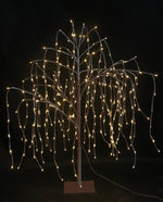 LED Weidenbaum Outdoor mit 420 LED Höhe 150cm Farbe: Braun Warm weisses Licht