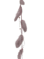 Girlande mit 12 Federn und 
Perlenkette Länge 125cm
Farbe: Rosa