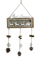 Deko Hänger aus Holz 
mit Weihnachtsmotiv Relief
L2cm x B28cm x H63cm