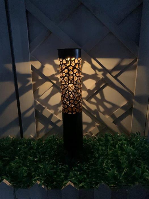 Lampe solaire LED avec motif étoile