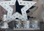 Teelichthalter aus Glas 
3er Set in  Geschenkbox 
D6cm x H7cm