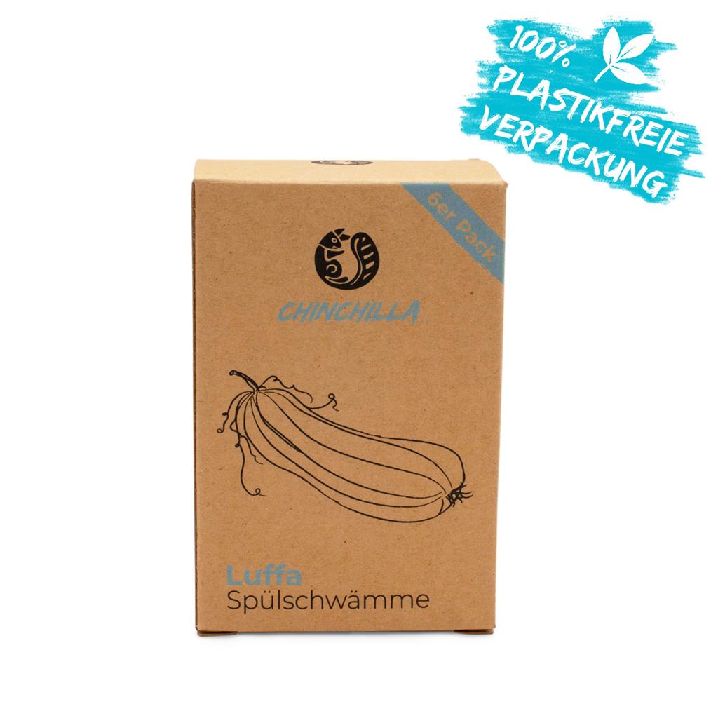 Spülschwämme Luffa 7er Set aus 100% natürlichem Luftschwamm und Baumwolle