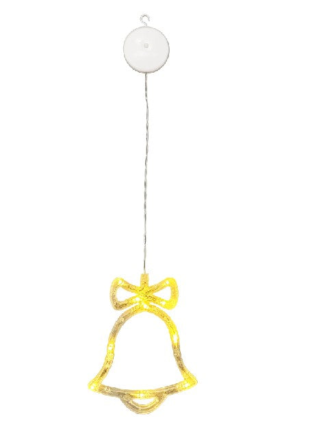 LED Glocke 10 LED für Fenster transparent leuchtend auf beiden Seiten