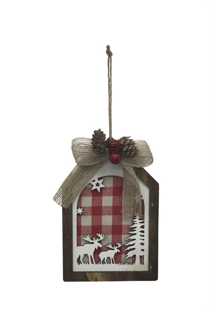 Hänger aus Holz "Haus" rot weiss
Winterlandschaft
L:10cm B:0.5cm H:15cm