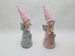 Deko Engel stehend mit Sternanhänger
D:7cm x H:25 cm
Farbe: grau/rosa