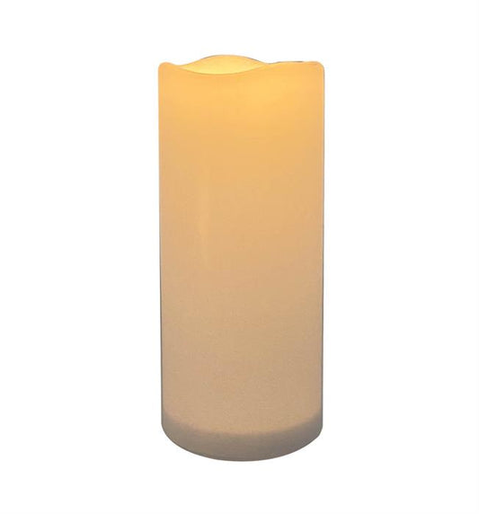 LED Solar Kerze Kunststoff 
Outdoor wasserdicht IP44 
D:10cm - H:25cm
Farbe weiss