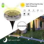 LED Solar Boden Leuchte 
4er Set mit je 8 LED