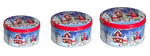 Guetzlidosen 3er Set rund mit XMAS Motiv Wichtel Weissblech