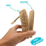 Spülschwämme Luffa 7er Set aus 100% natürlichem Luftschwamm und Baumwolle