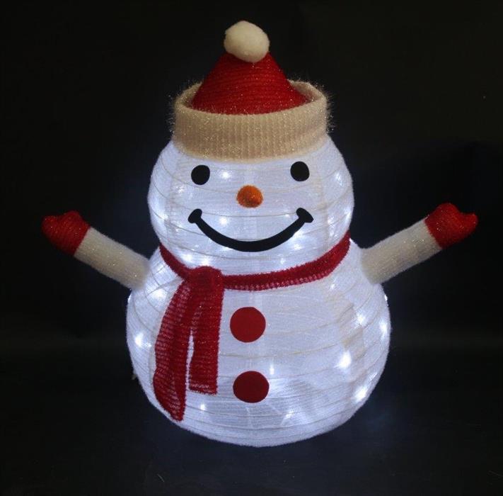 LED da esterno “Lift UP figure”
 Pupazzo di neve 3D alto 60 cm
 40 LED luce bianca fredda IP44