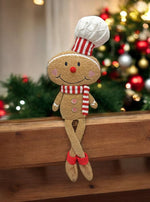 Deko Lebkuchen Kantenhocker mit Bäckermütze H55cm