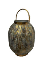 Laterne Metall Antik 
mit Glaseinsatz 
Farbe: antik Gold