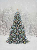 LED Bild aus Canvas 
1 LED + 30 Fibre Optics LED
Motiv:Tannenbaum